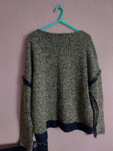 Unique Asymmetric Knit Sweater