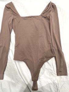 Long Sleeve Square Neck Bodysuit