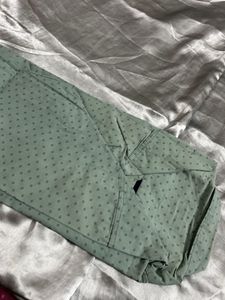 Men's Green Printed Casual Shirt