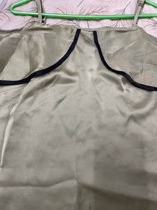 Olive Green Cold Shoulder Top