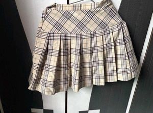 Plaid Pleated Mini Skirt