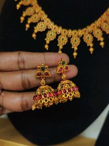 necklace with earrings