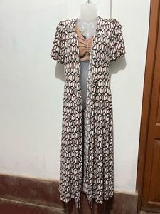 Stylish Geometric Print Midi Dress