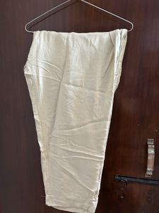 Elegant Cream Silk Blouse with Embellishments