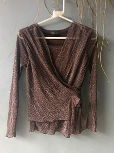 Vintage Bronze Sheer Wrap Top