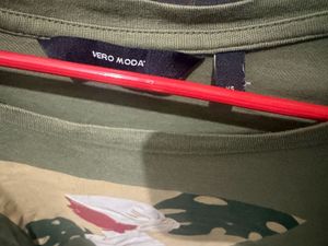 Olive Green Graphic T-Shirt