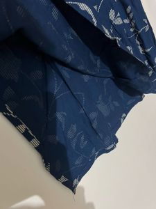 Blue Floral Print Kurti