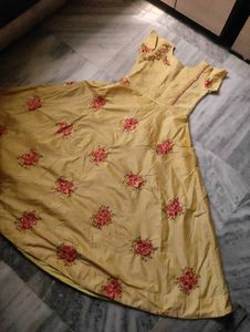 Ethnic Party Long Frock With Duppata And pant
