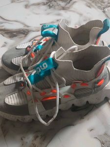 Stylish White &amp; Grey Sneakers