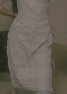 Elegant White Chikankari Kurta