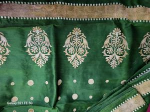 Banaras Type Nice Green Saree