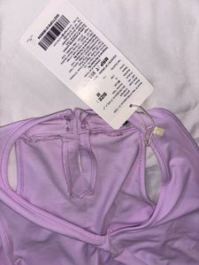 GLITCHEZ Lilac Halter Neck Crop Top