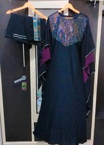 Embellished Abaya with Sequins