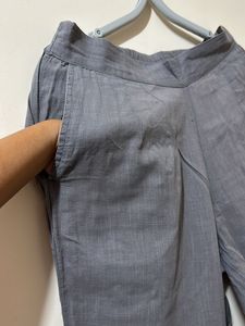 IndoRaga Grey Linen Cotton Trouser