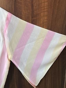 Striped Sheer top with Bow Detail