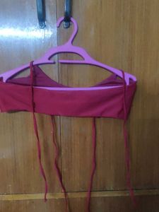 4 Beach wear Print Ruffle Bikini Tops
