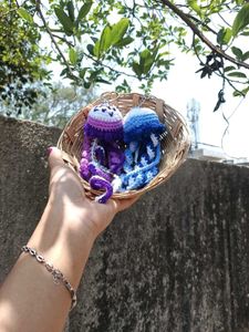 Handmade Crochet Bag keychain.💓