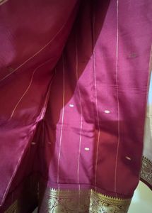Elegant White Silk Saree with blouse