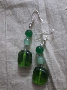 Colorful Beaded Dangle Earrings
