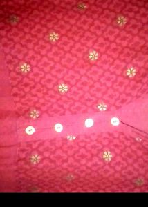 Red Embroidered Top Tunic Dress