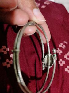 Exquisite Oxidized Silver Bangle