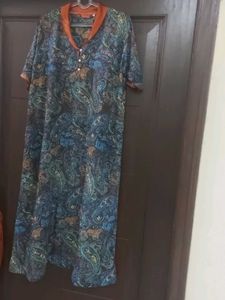 Elegant Paisley Print Maxi Dress