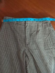 Chic Gingham Flared Bottom Pants