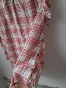 Aesthetic women pink checkTop