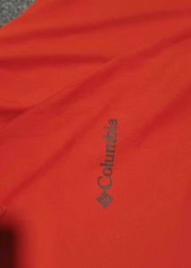 Columbia men's orange polo shirt