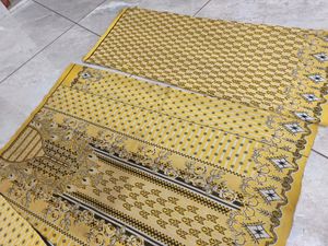 WOOLEN 3 PIECE Yellow Unstitched Dress Material