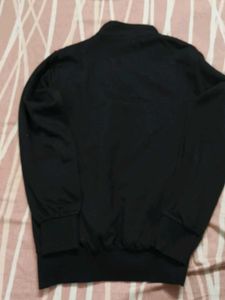 Adidas Black Patterned Quarter Zip Sweatshirt
