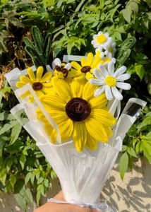 Sunflower Bouquet with Bee