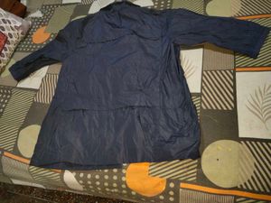 Navy Blue Coat Light Polyester