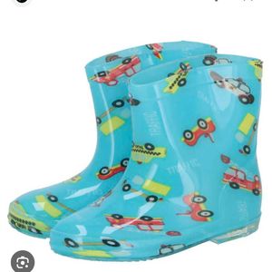 Kids' Traffic Print Rain Boots