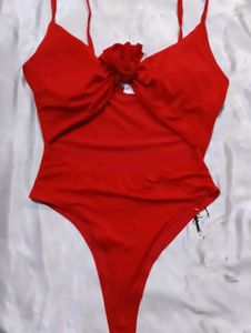 Red One Piece Swimsuit