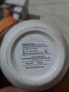 Plum hair mask