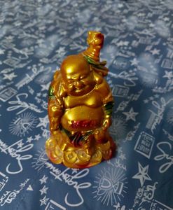 Golden Laughing Buddha Showpiece