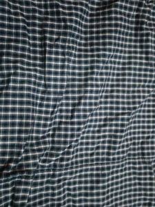 Blue Gingham Button-Up Crop Top