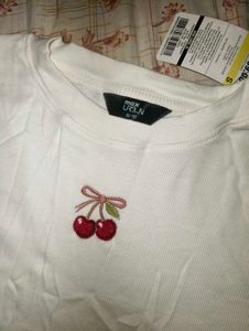 Cute Cherry Graphic Long Sleeve Top🍒