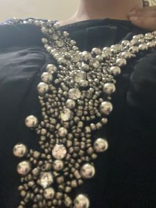 Embellished Black Kurta