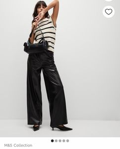 Marks &amp; Spencer Faux Leather Pants