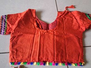 Girls Kacchi work Choli set