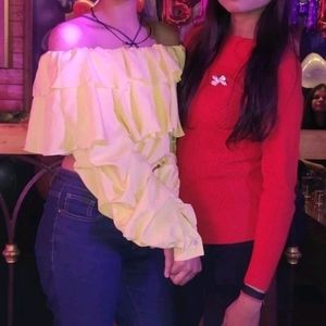 Yellow Crop Top