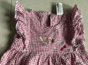 Cute Cherry Gingham Dress