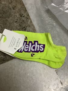 Neon Yellow Welch's Socks