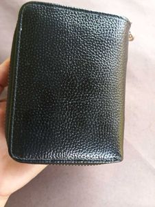 Chic Black Textured Wallet