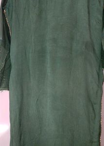 Emerald Green Embroidered Kurti