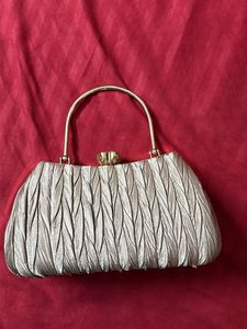 Elegant Clutch Purse with Jewel Accent