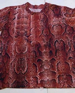 Stylish Snake Print Top