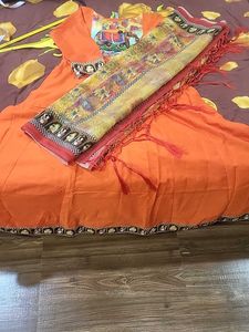 Elegant Orange Kurta